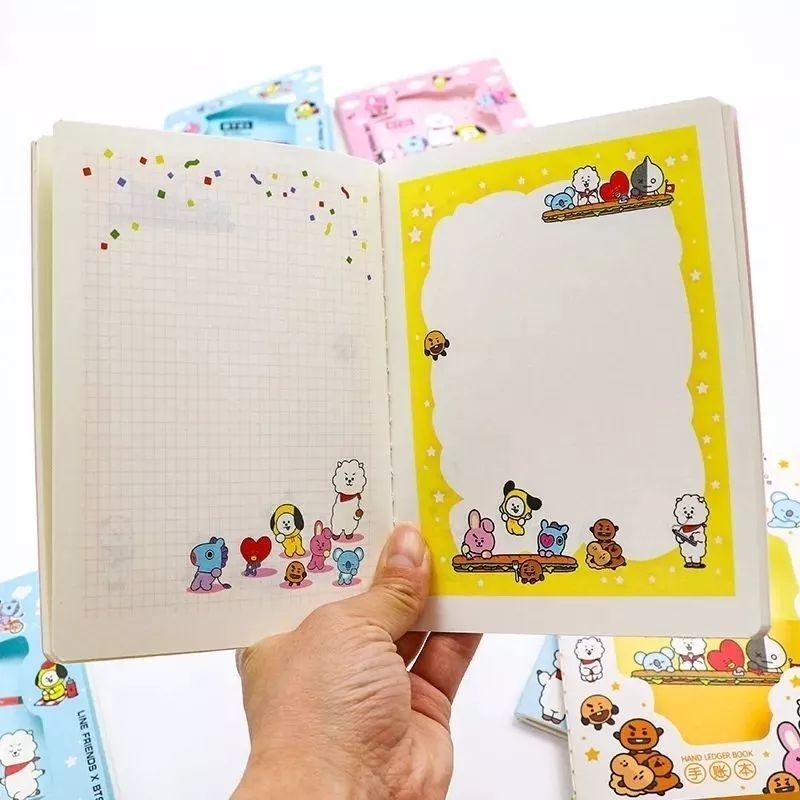 Sổ tay BTS BT21 dễ thương tiện dụng ❤