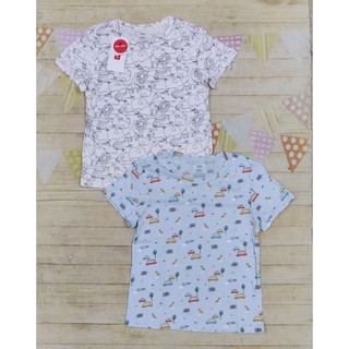 Set 2 áo phông cotton bé trai Canifa