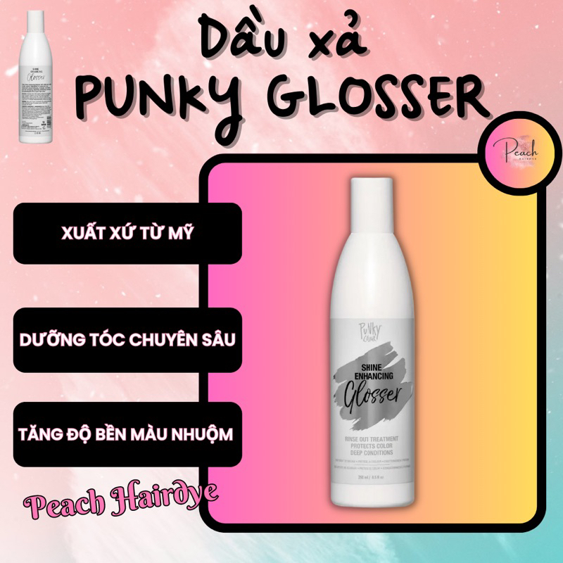 Dầu gội xả giữ màu Punky Colour Glosser