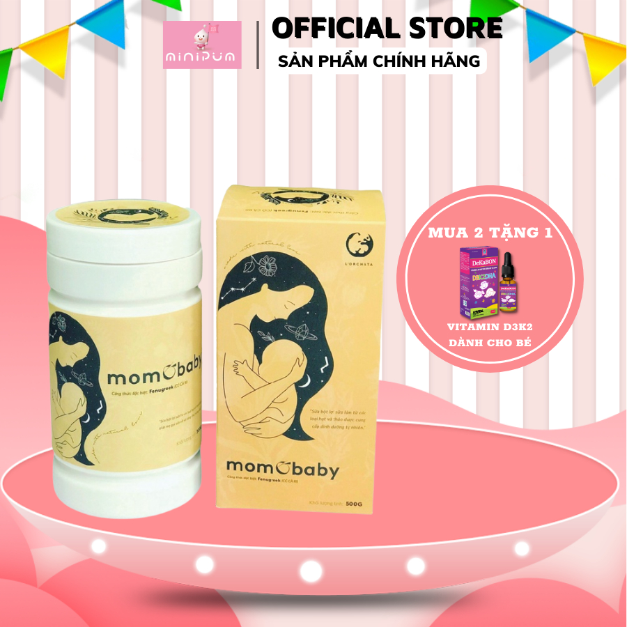 Bột lợi sữa mom&baby 150g giúp tăng sữa nhanh chóng, khỏe cho mẹ, tốt cho con Pregnawon