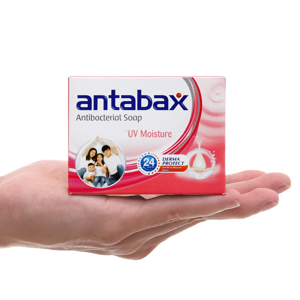 Xà phòng sạch khuẩn Antabax trắng sáng 85g