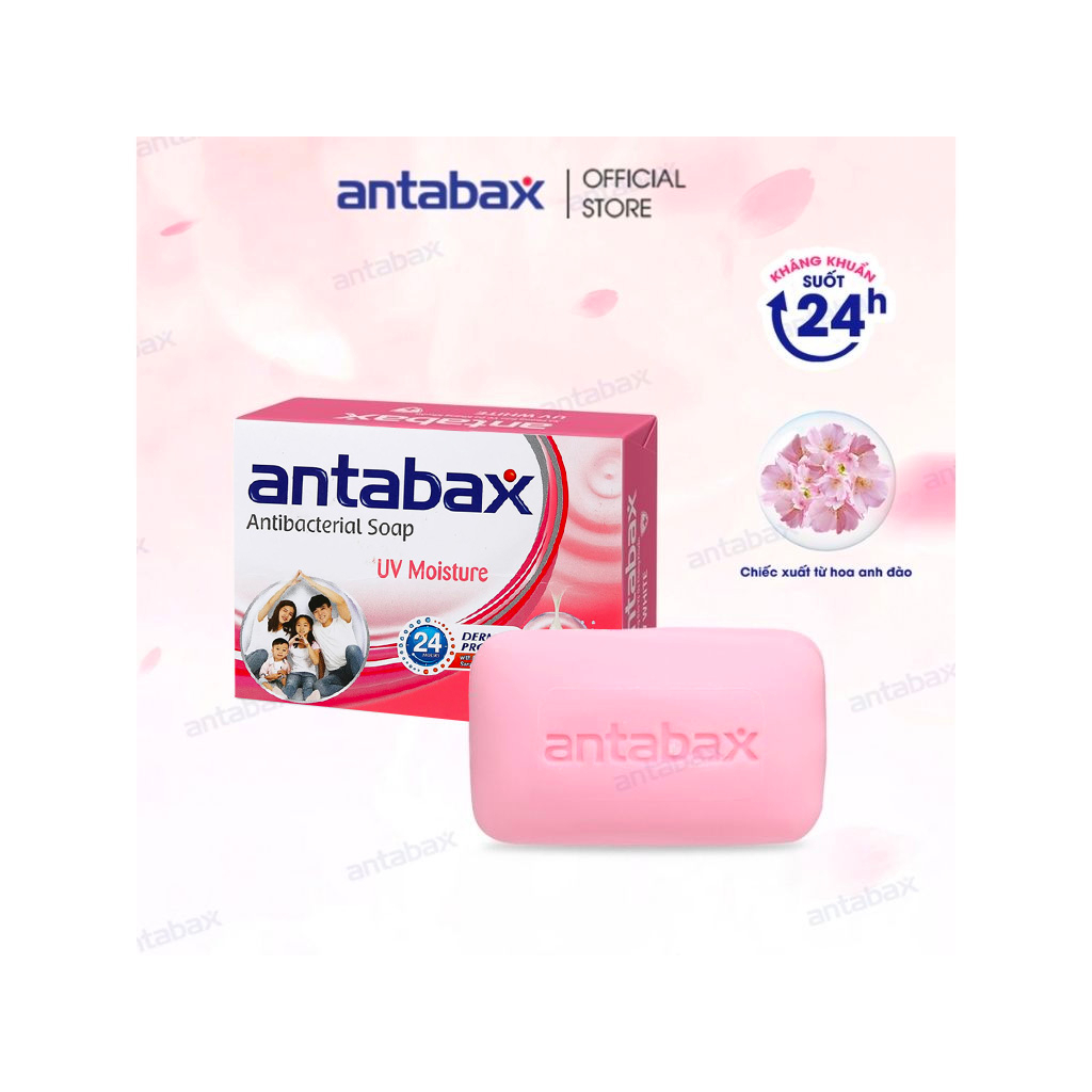 Xà phòng sạch khuẩn Antabax trắng sáng 85g
