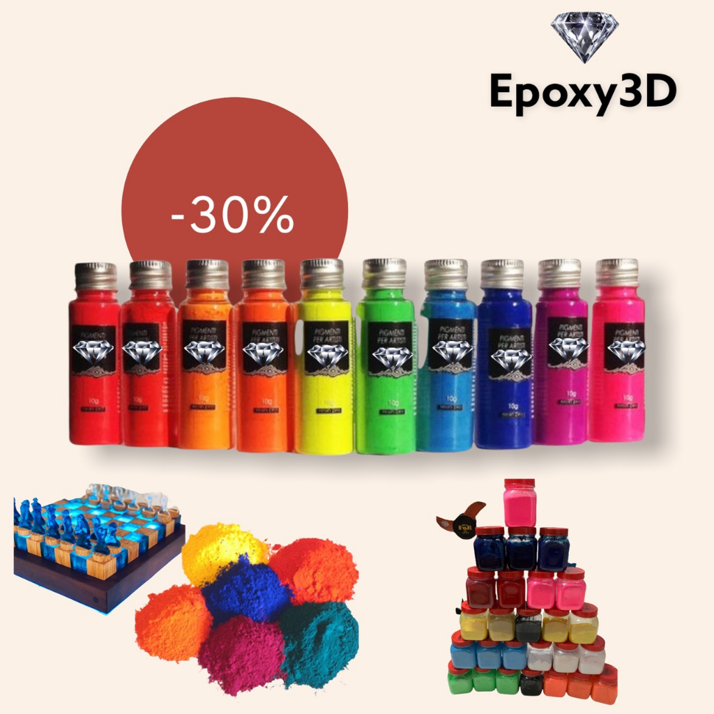 Màu Nhũ resin epoxy 3D bền màu không phai