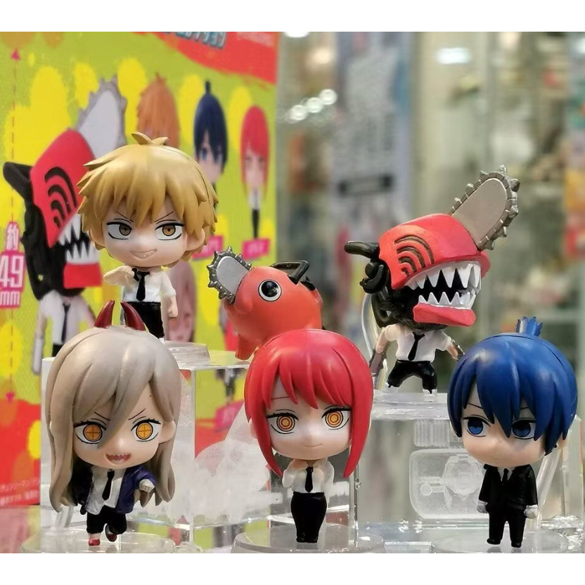 Mô hình bán lẻ bộ 6 nhân vật Chainsaw Man Denji - Makima- Pochita - Aki - Power