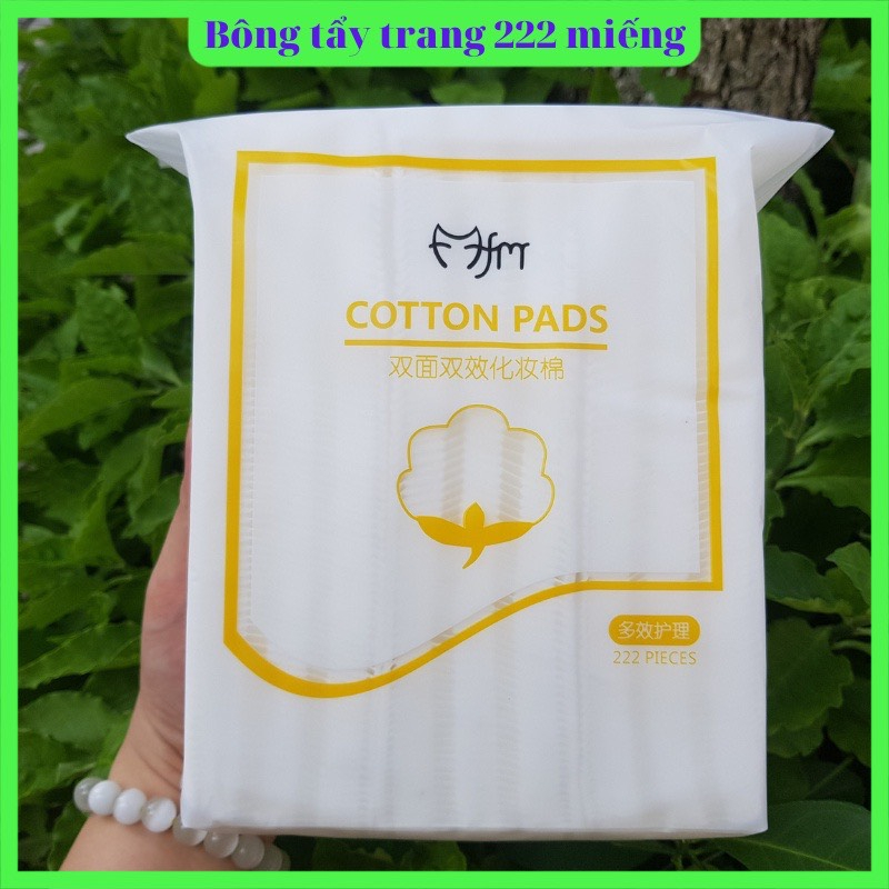 Bông tẩy trang 222 miếng Cao Cấp, Bông tẩy trang cotton pads