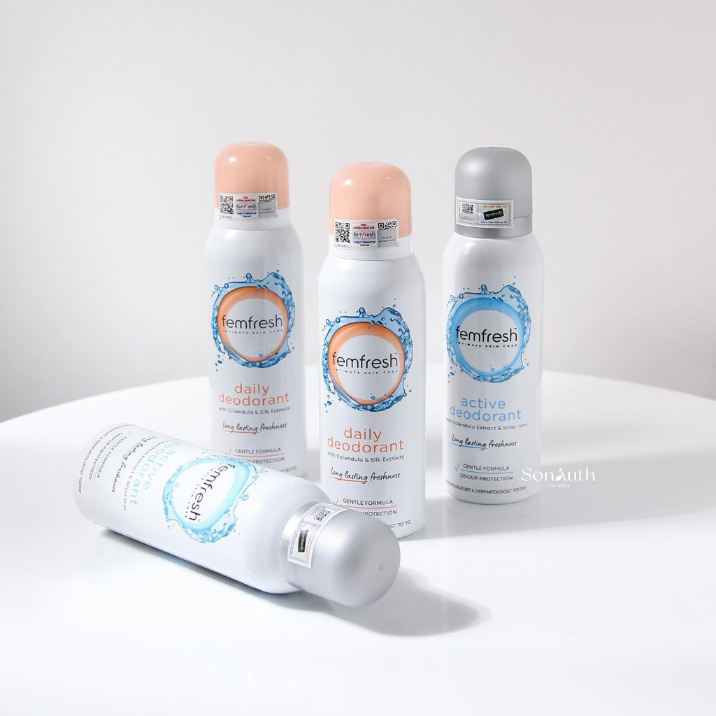 Xịt khử mùi phụ nữ Femfresh Deodorant Spray 125ml