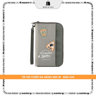 Ví hộ chiếu đa năng size M vải poly cao cấp Msquare® Chính hãng giá tốt