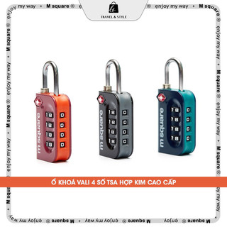 Ổ khoá vali 4 số TSA hợp kim cao cấp Msquare® Chính hãng giá tốt
