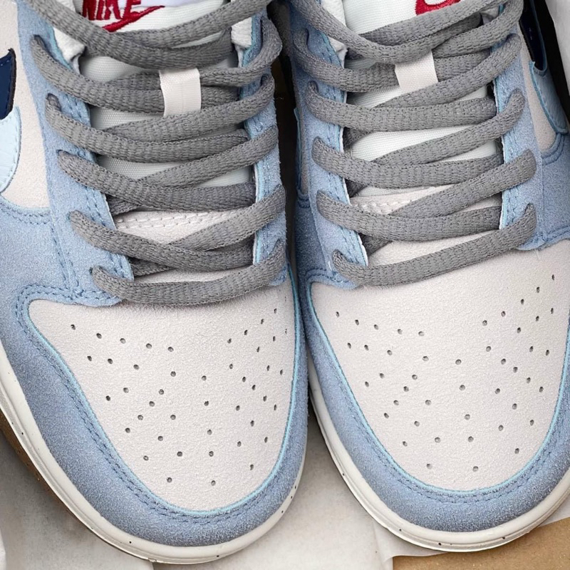 Giày sneaker sb dunk xám xanh nỉ