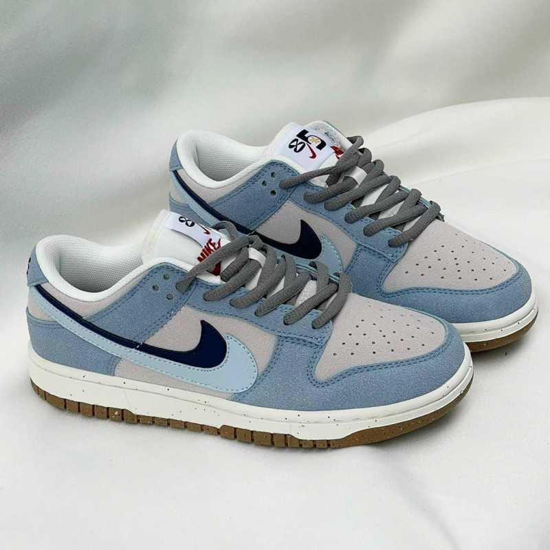 Giày sneaker sb dunk xám xanh nỉ