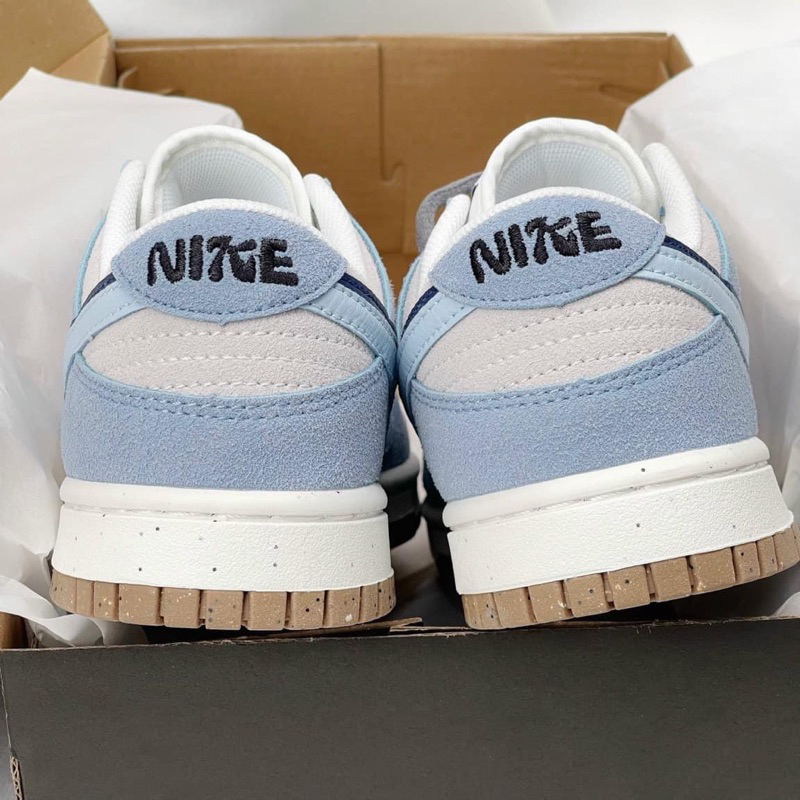 Giày sneaker sb dunk xám xanh nỉ