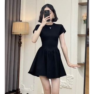 Váy Nữ Đen Thời Trang Triết Eo Vải Co Dãn, Đầm nữ Corset Siêu Tôn Dáng - Chuchaclothing