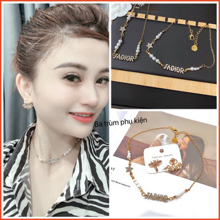 Sét chocker cổ cao cấp , vòng cổ khuyên tai thương hiệu