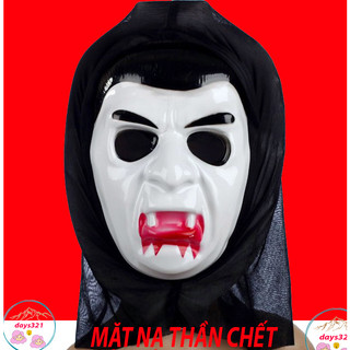 Áo choàng ma cà rồng kèm mặt nạ ma cà rồng hoá trang cosplay / bộ áo choàng ma cà rồng đỏ đen hacker