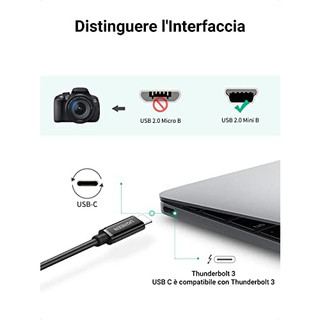 [Mã ELMS10 giảm 6% đơn 50K] Cáp USB C to Micro / Mini USB Ugreen 50445 US242 Unitek YC-473BK