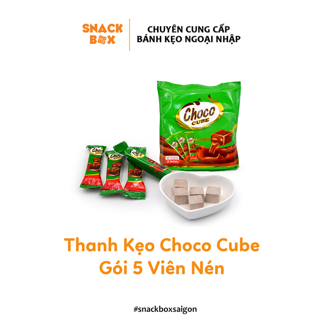 Thanh 5 Viên Kẹo Socola Viên Nén Choco Cube 13,75gr