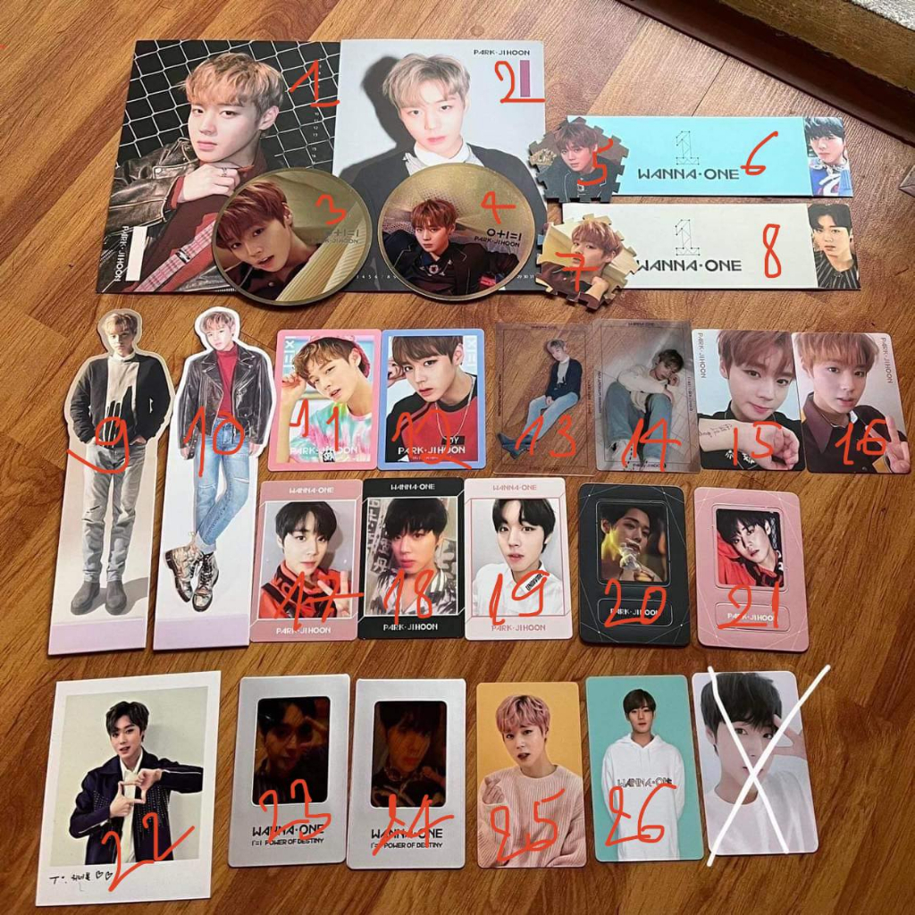 Card off park jihoon/slogan fansign