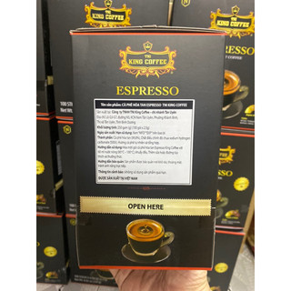 Cà phê đen hoà tan KING COFFEE ESPRESSO (Hộp 100 gói)