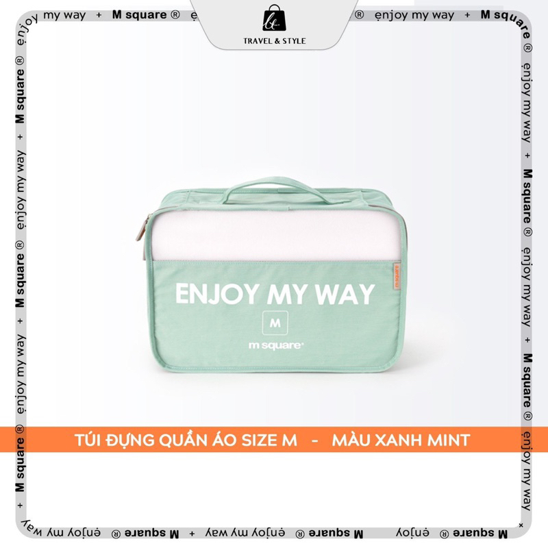 Túi đựng quần áo du lịch cao cấp Enjoy my way Msquare®️Chính hãng giá tốt