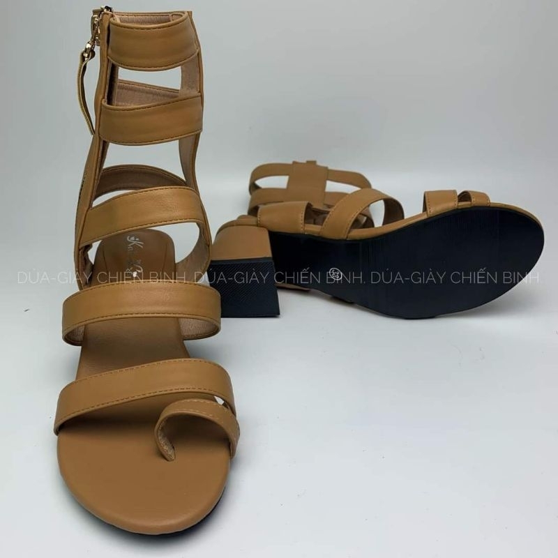 Giày sandal chiến binh quai ngang đan dây