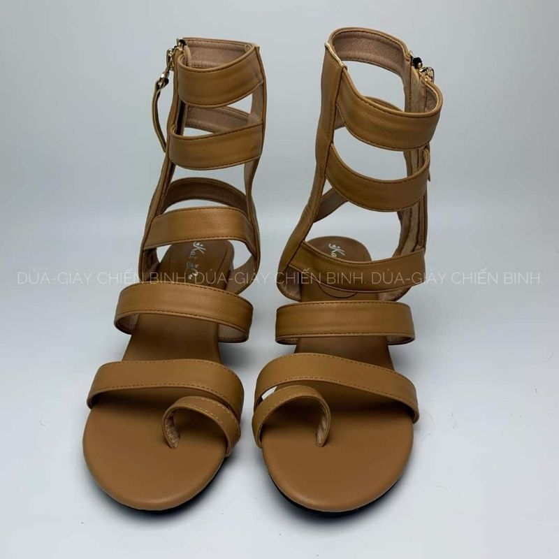 Giày sandal chiến binh quai ngang đan dây