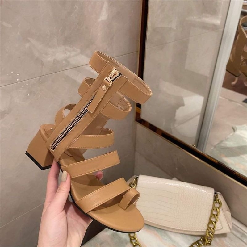Giày sandal chiến binh quai ngang đan dây