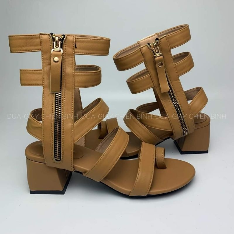 Giày sandal chiến binh quai ngang đan dây