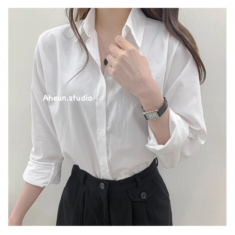 Áo SƠMI BASIC SHIRT tone màu pastel Hàn Quốc