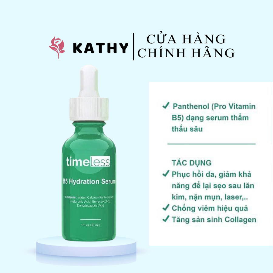 Serum Phục Hồi Timeless Vitamin B5 + HA 30ml