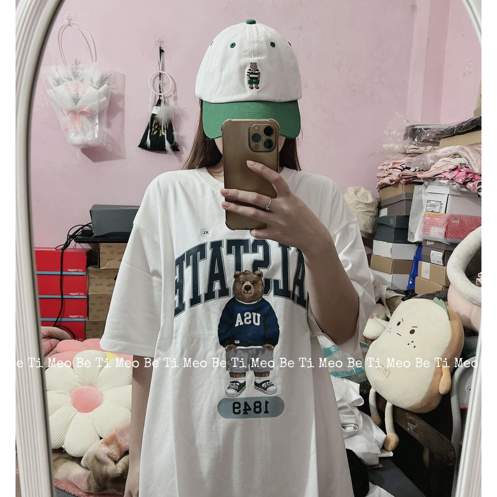 Áo thun gấu USA Calstate 1849 sale 65%