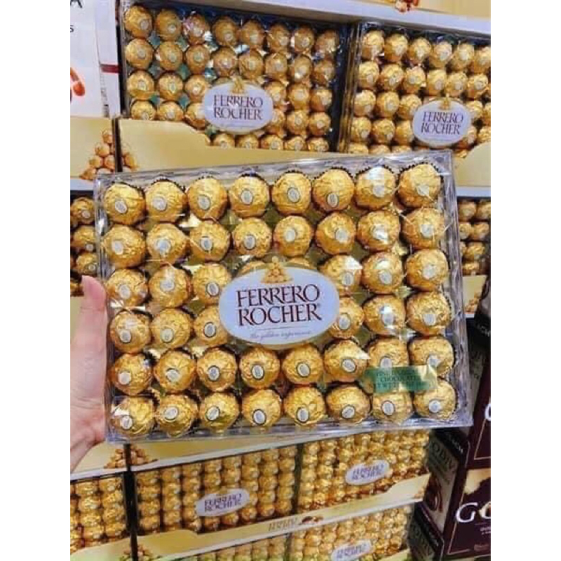 (BILL MỸ ✈️✈️✈️) - SOCOLA NHÂN HẠT DẺ - CHOCOLATE FERRERO ROCHER 48 VIÊN