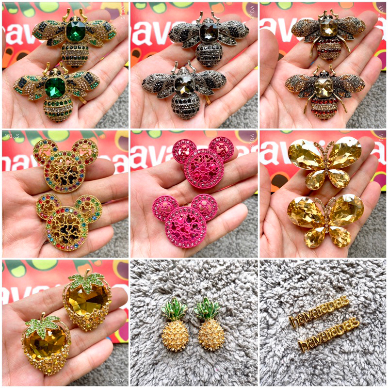 Bộ 2 Charm gắn dép lào nữ