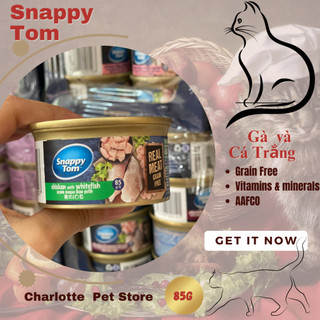 Lon Pate cho mèo Snappy Tom Premium Grain Free