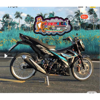 Tem Rời Satria màu đen xám xanh lục bảo