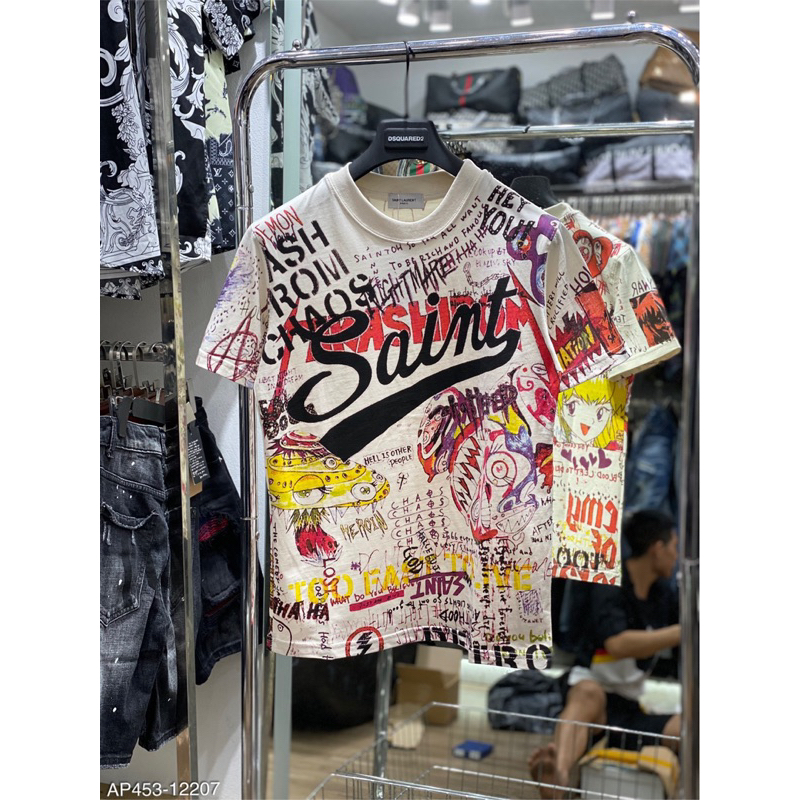 Áo phông hoạ tiết bắt mắt fom chuẩn lên dáng đẹp