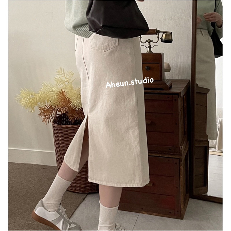 Chân Váy jean dài phong cách Hàn Quốc