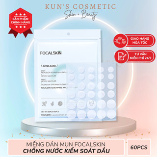 Miếng Dán Mụn FOCALSKIN Ngày và Đêm Chống Nước Kiểm Soát Dầu Bộ 60 miếng