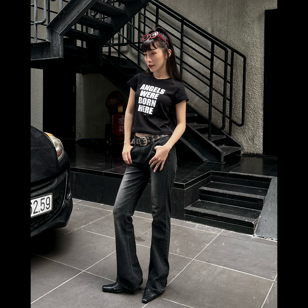 Áo Thun Nữ Baby Tee PRADIES Slogan AWBH