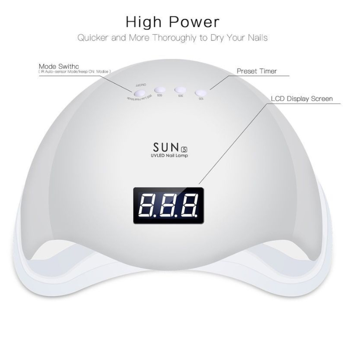 Máy hơ gel SUN 5 48W giá rẻ chất lượng cao - Bảo hành thân vỏ 3 tháng