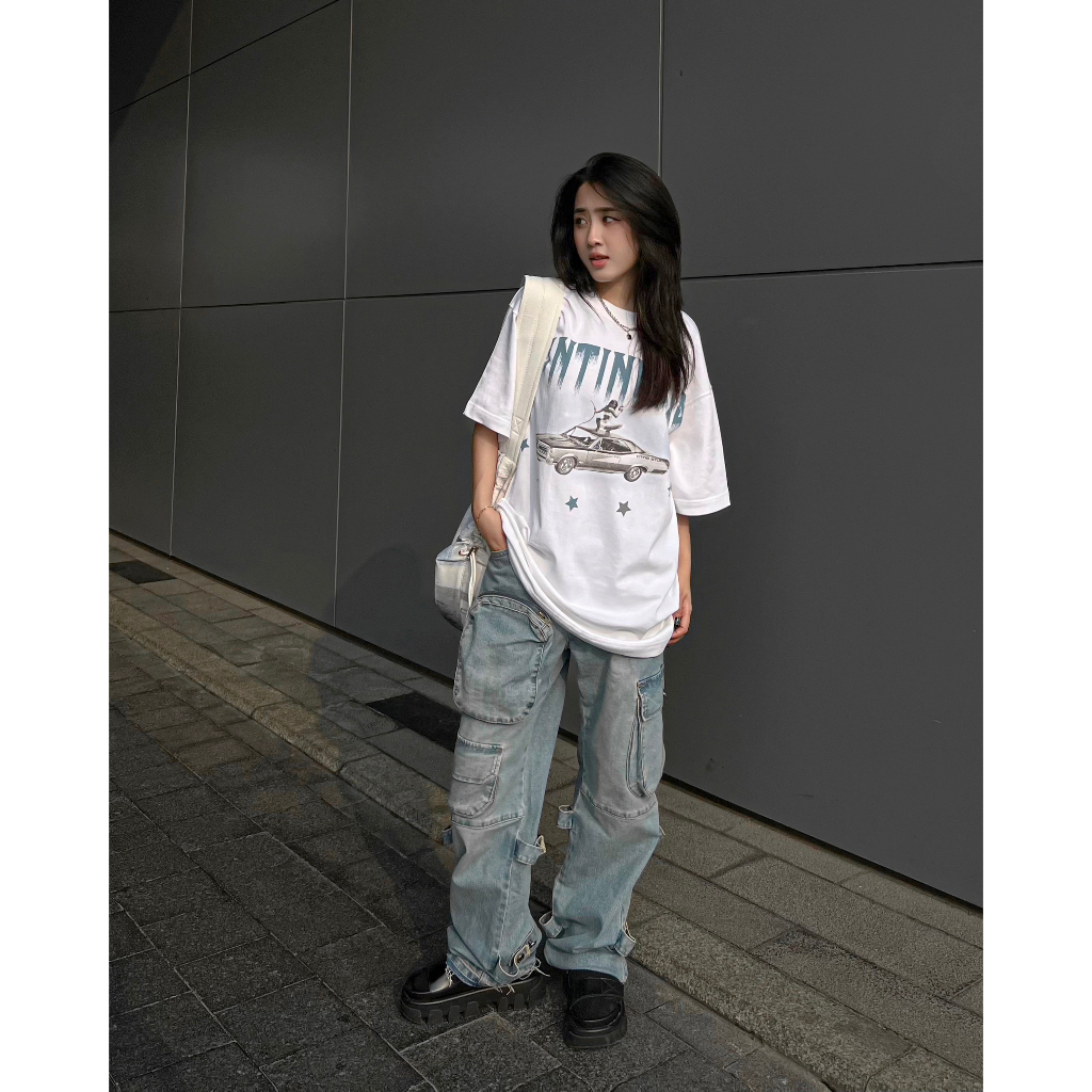 Áo thun Continuous - CTNS - STAR/ white