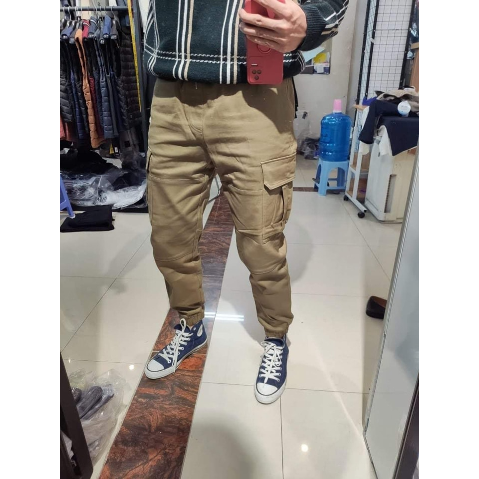 Quần dài nam jogger NBA chất liệu kaki độ dày vừa phải , co dãn thoải mái