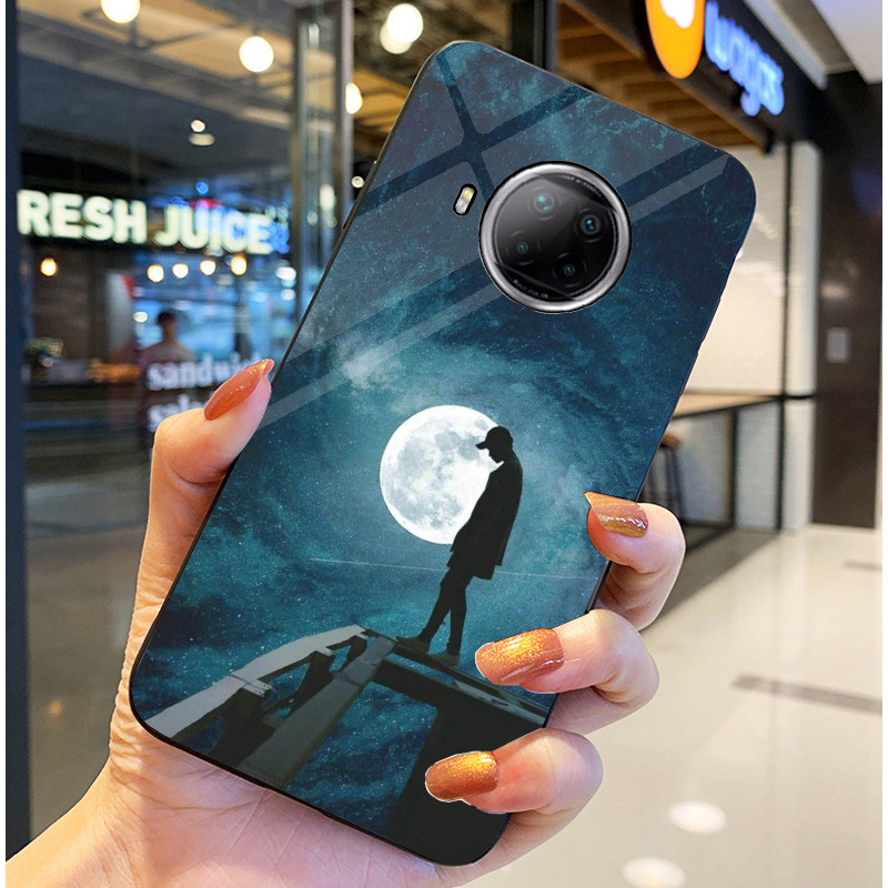 Ốp Lưng XIAOMI REDMI NOTE 9 PRO 5G, MI 10T LITE 5G Mặt kính sáng bóng, Họa tiết mây trời
