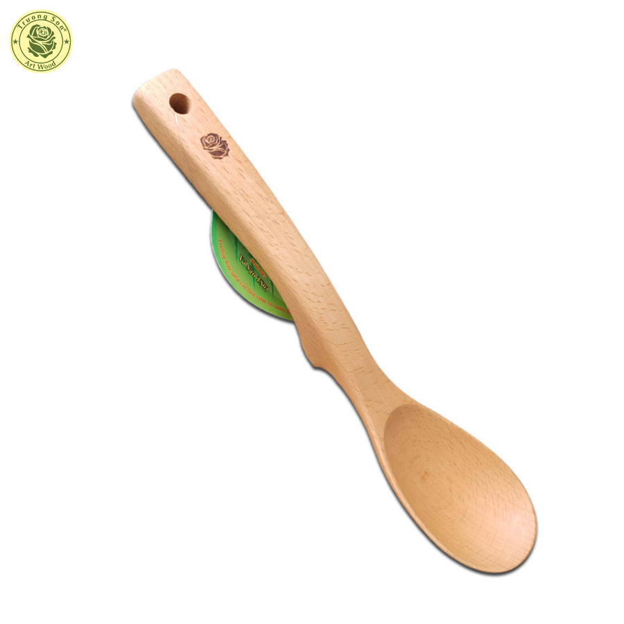 Vá Gỗ TS03 Muỗng Múc Canh Rau Có Đế Chân ( 30 x 6.5 cm ) - Đồ Gỗ Nhà Bếp Thương Hiệu Trường Sơn