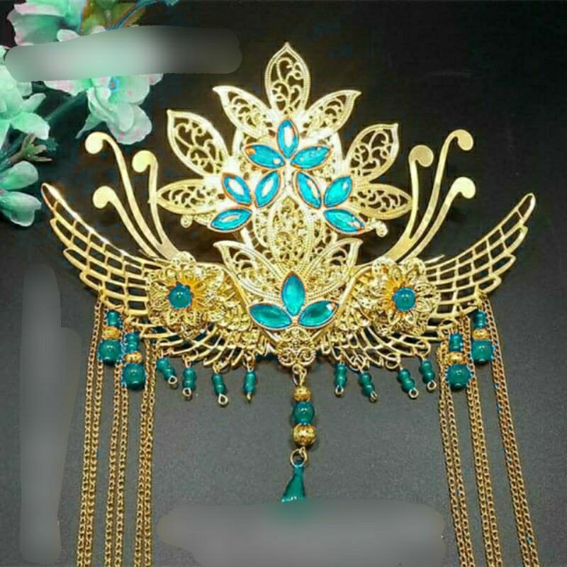 Có 9 màu kim quan cô dâu xinh xắn ghim mấn