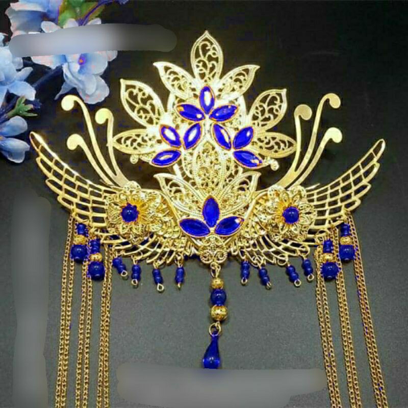 Có 9 màu kim quan cô dâu xinh xắn ghim mấn