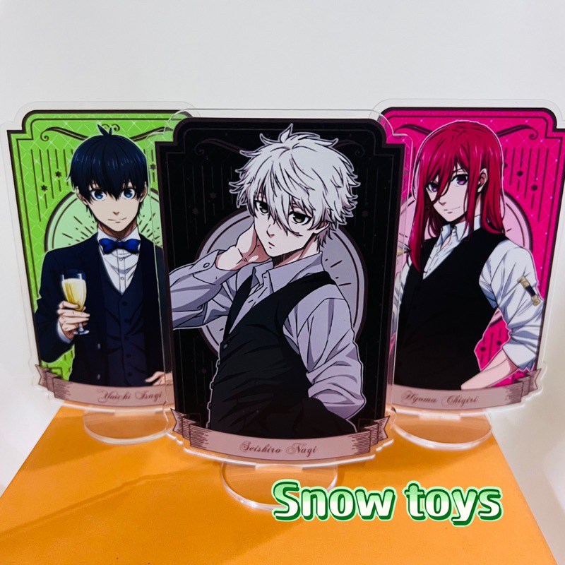 Mô Hình Tượng Standee Acrylic Mica 2 mặt - Blue Lock - Meguru Hyouma Yoichi Jingo Wataru Rensuke - 17cm