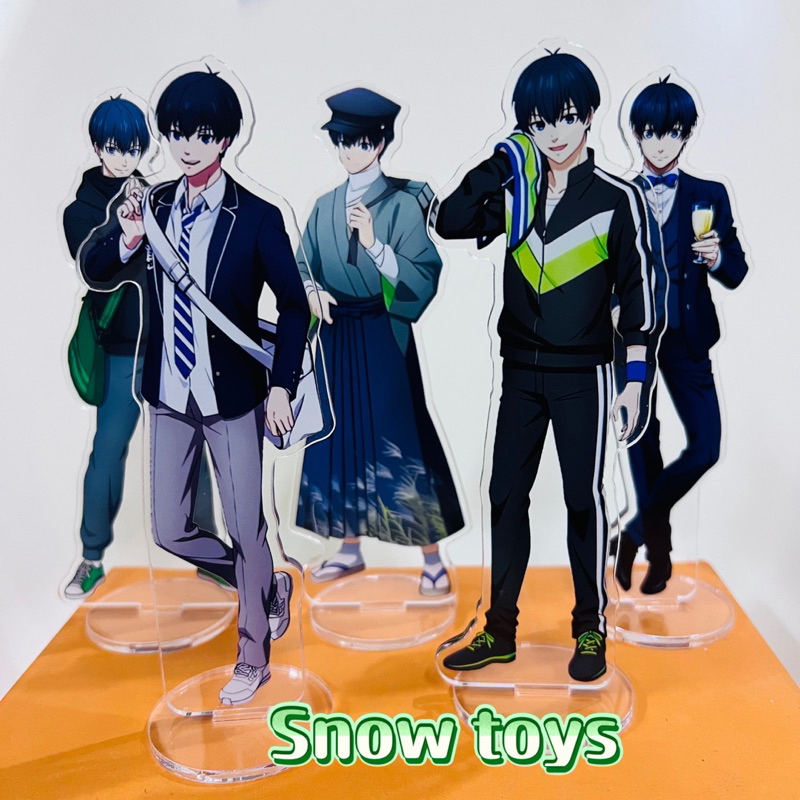 Mô Hình Tượng Standee Acrylic Mica 2 mặt - Blue Lock - Meguru Hyouma Yoichi Jingo Wataru Rensuke - 17cm