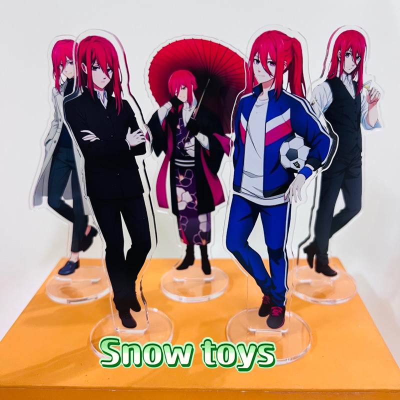 Mô Hình Tượng Standee Acrylic Mica 2 mặt - Blue Lock - Meguru Hyouma Yoichi Jingo Wataru Rensuke - 17cm