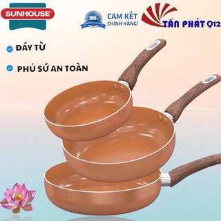 Chảo Sunhouse SHG1130MCD ceramic đáy từ chống dính các size