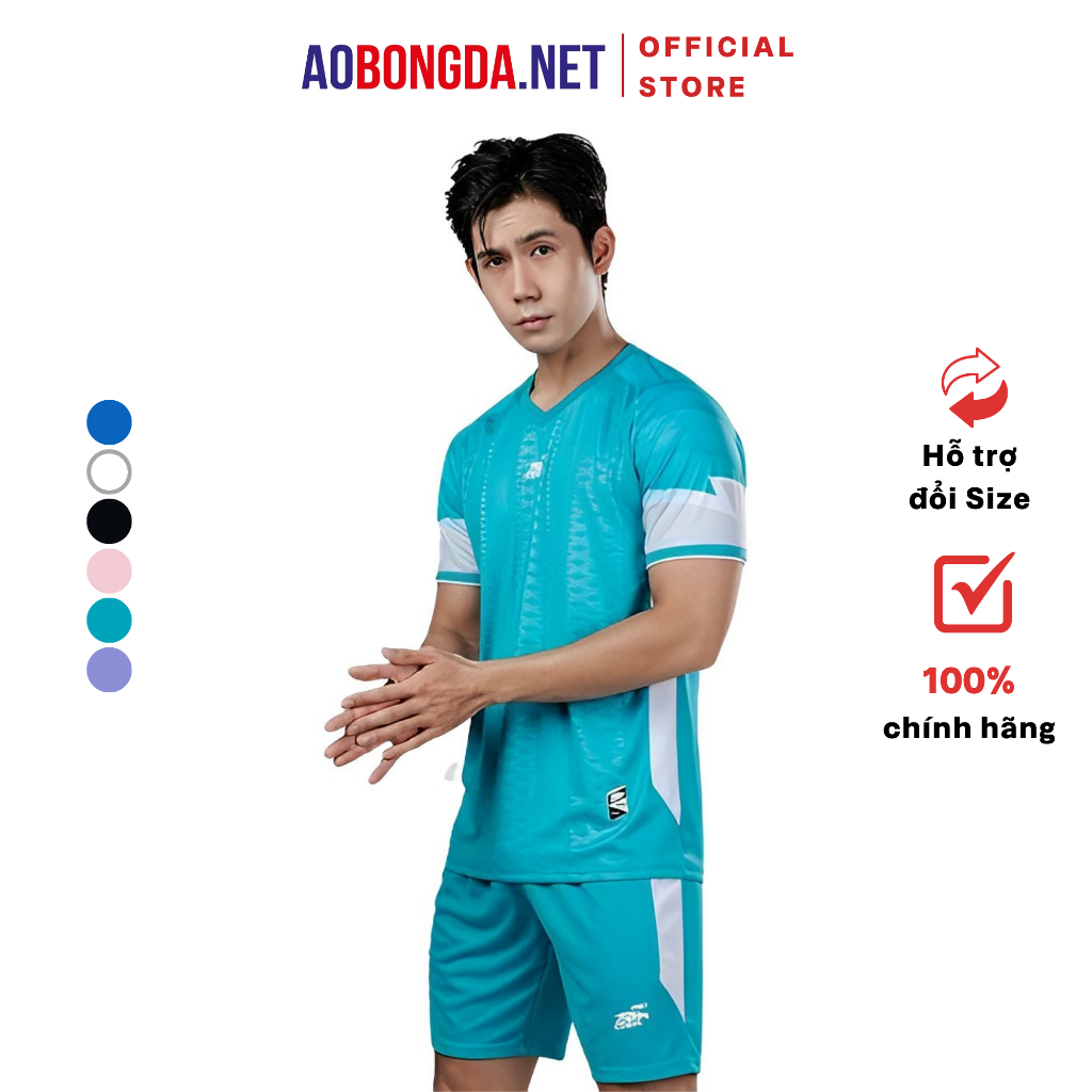 Bộ Quần Áo Đá Bóng Riki Namor Kết Cấu Vải Co Giãn, Thông Thoáng Thấm Hút Mồ Hôi